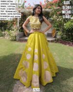 Modern Roman Silk Lehenga For Special Navratri