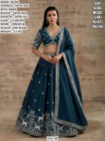 Designer Satin Silk Lehenga With Zari Work