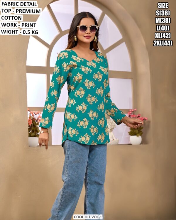 Trendy Printed Long Tunic For Daily Styling