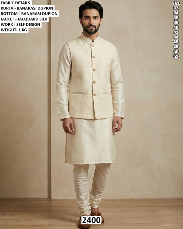 Festive Wear Banarasi Kurta Pajama For Men