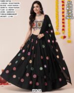Traditional Thread Embroidery Lehenga Choli Set