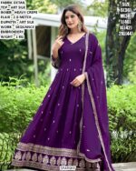 Beautiful Sequin Embroidery Gown For Women