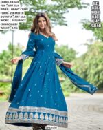 Beautiful Sequin Embroidery Gown For Women