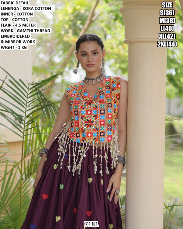 Gamthi Thread Work Lehenga For Special Celebrations