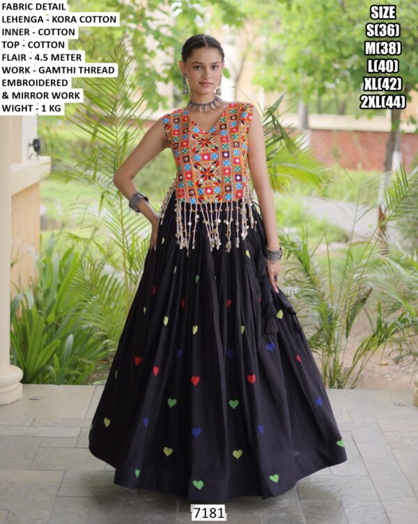 Gamthi Thread Work Lehenga For Special Celebrations