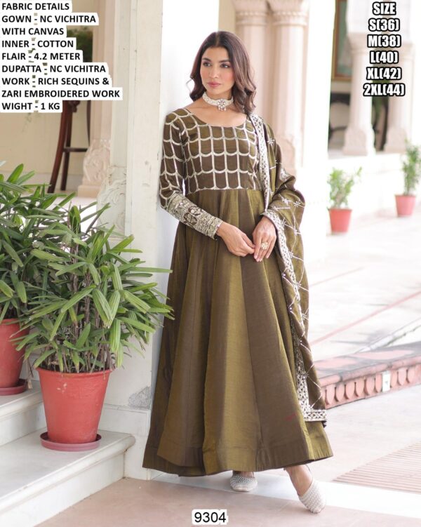 Premium Embroidered Anarkali Gown For Women