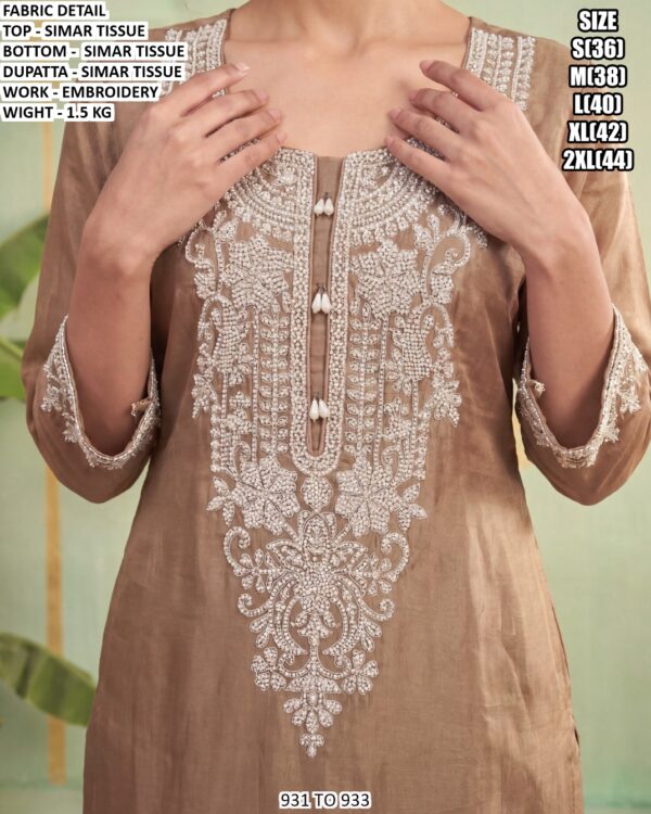 Beautiful Embroidered Suit With Matching Dupatta