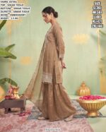 Beautiful Embroidered Suit With Matching Dupatta