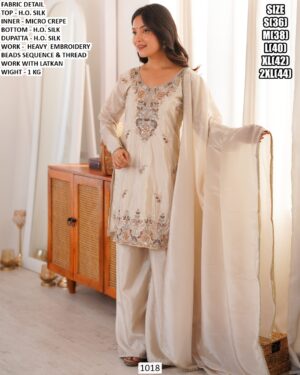 Rich Embroidery Suit With Matching Dupatta