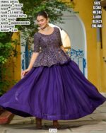 Fendy Lehenga With Embroidered Peplum Top
