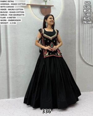 Festive Wear Lehenga With Layered Designer Top