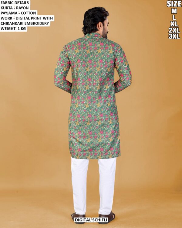 Premium Rayon Kurta And Cotton Pajama Set