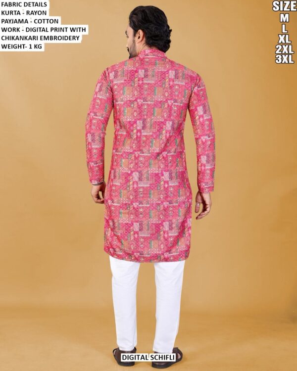 Premium Rayon Kurta And Cotton Pajama Set