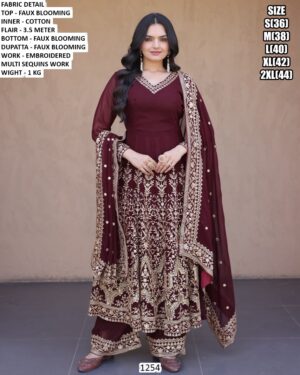 Heavy Embroidery Suit Design For Women
