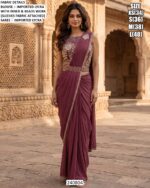 Imported Lycra Party Wear Saree With Designer Blouse