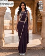 Imported Lycra Party Wear Saree With Designer Blouse