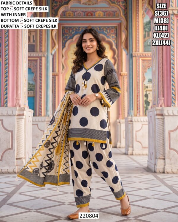 Stylish Women Ethnic Suit Set With Dupatta