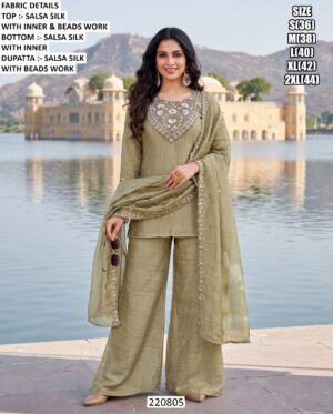 Stylish Women Ethnic Suit Set With Dupatta