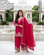 Beautiful Silk Kurta Set With Dupatta For Women
