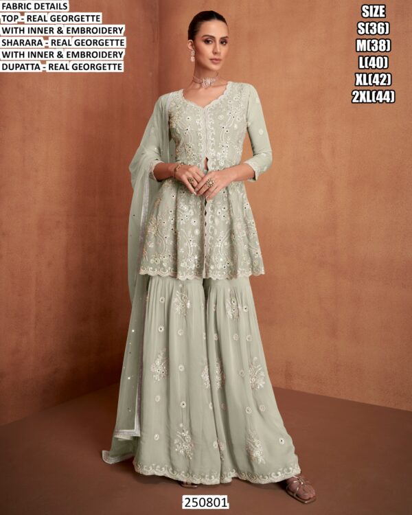 Embroidered Sharara Set For Women