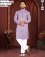 Linen Cotton Kurta Pajama Set For Men