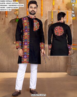 Navratri Heavy Cotton Kurta Collection For Men