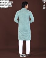 Soft Cotton Chikankari Kurta Pajama Set For Men
