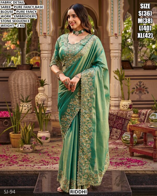 Graceful Fancy Saree With Detailed Border Work