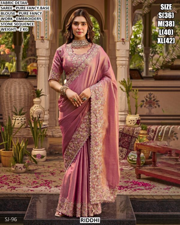 Graceful Fancy Saree With Detailed Border Work