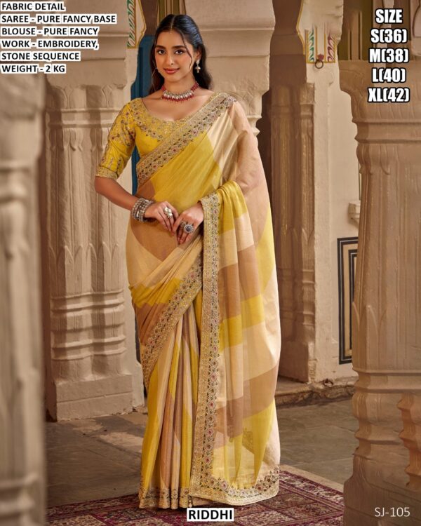 Graceful Fancy Saree With Detailed Border Work