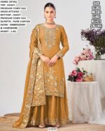 Premium Festive Wear Suit With Chiffon Dupatta
