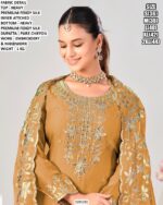 Premium Festive Wear Suit With Chiffon Dupatta