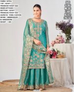 Premium Festive Wear Suit With Chiffon Dupatta