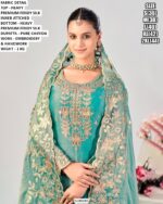Premium Festive Wear Suit With Chiffon Dupatta