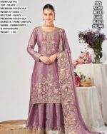 Premium Festive Wear Suit With Chiffon Dupatta