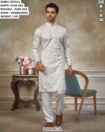 Premium Embroidery Kurta Set For Men