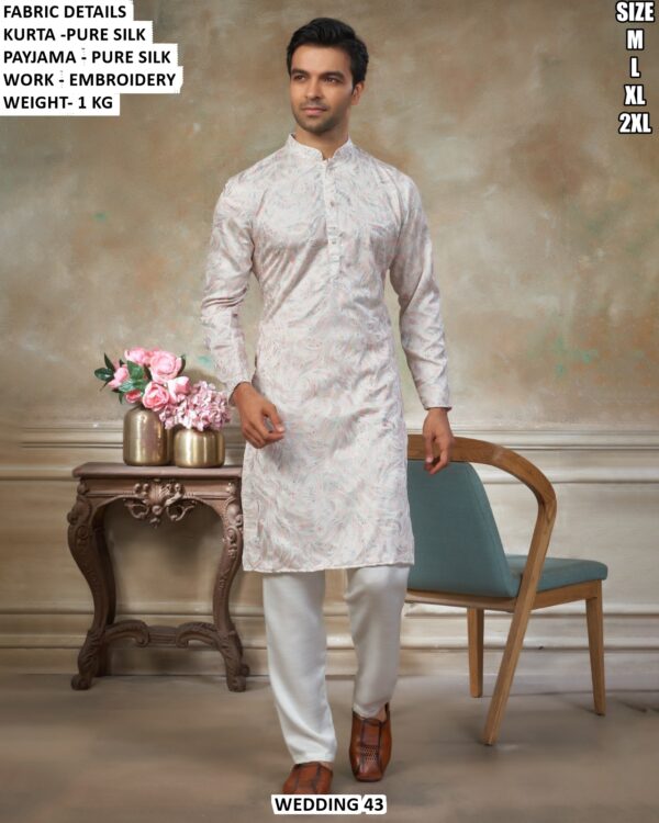 Premium Embroidery Kurta Set For Men