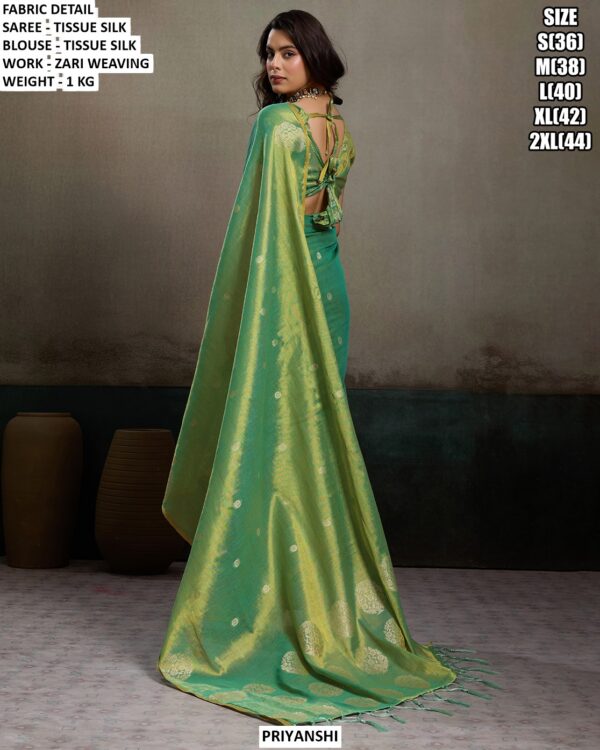 Beautiful Wedding Wear Saree With Woven Motifs