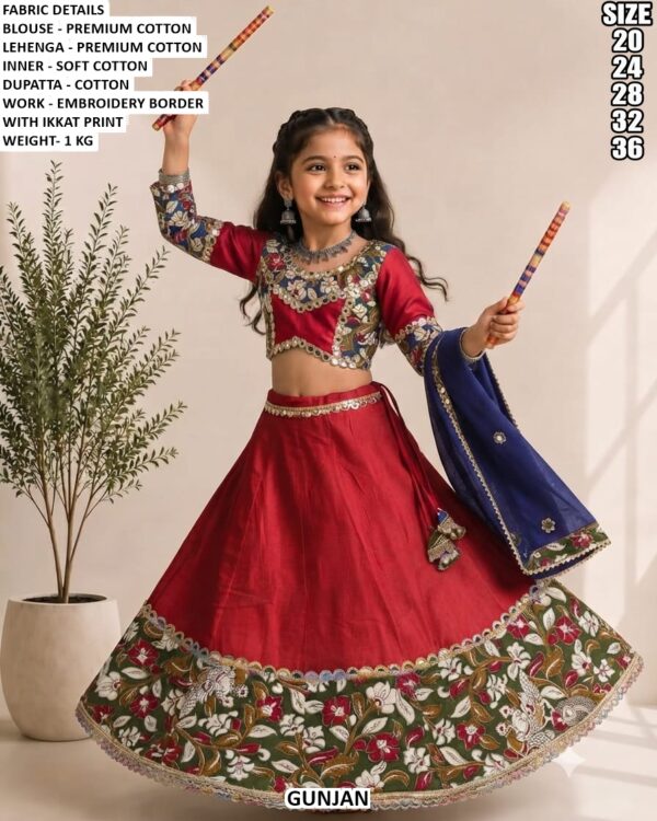 Traditional Girls Lehenga Choli With Dupatta