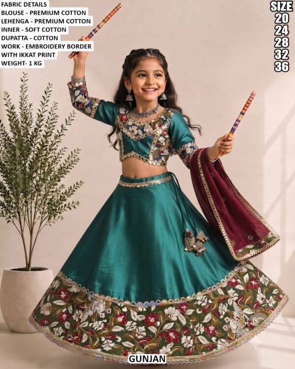 Traditional Girls Lehenga Choli With Dupatta