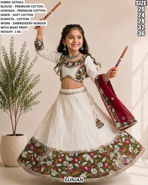 Traditional Girls Lehenga Choli With Dupatta