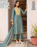 Premium Beads Work Kurta Palazzo Set