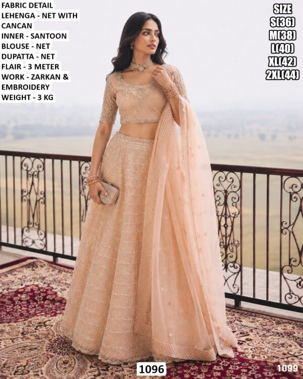 Beautiful Wedding Wear Net Lehenga For Women