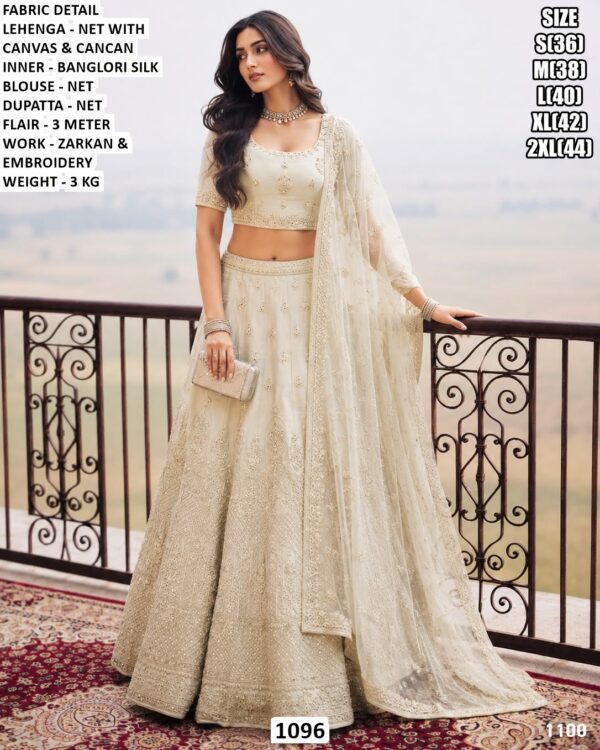 Beautiful Wedding Wear Net Lehenga For Women