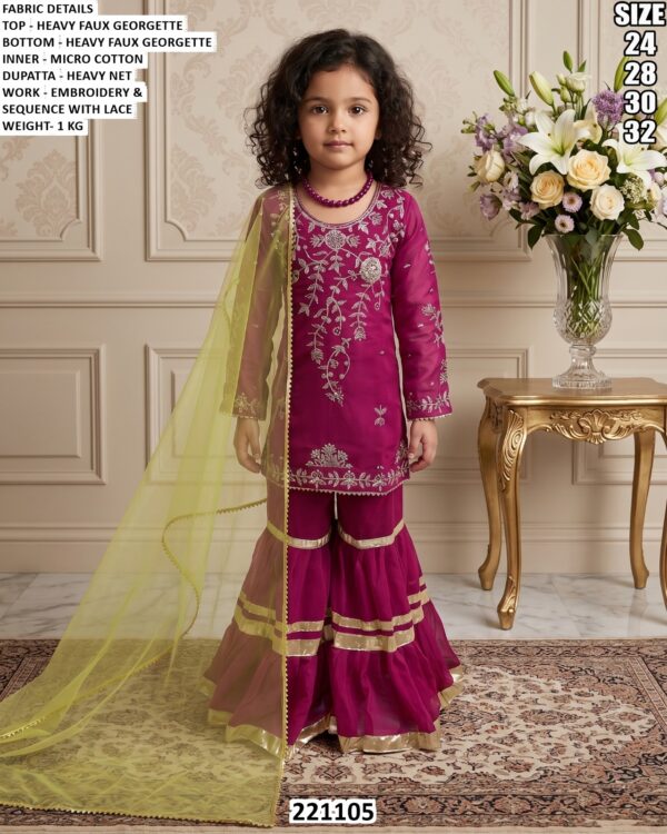 Designer Girls Ethnic Wear Set For Festive Functions