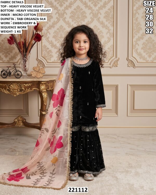 Girls Party Wear Ethnic Dress With Dupatta