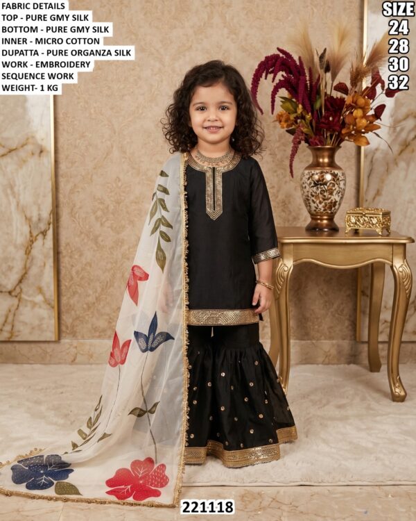 Girls Party Wear Ethnic Dress With Dupatta