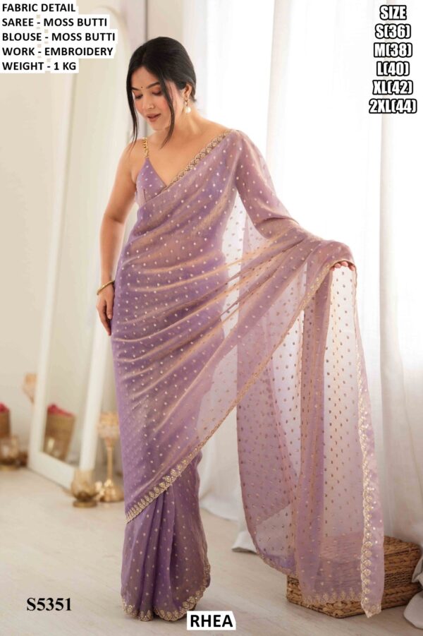 Elegant Party Wear Saree With Designer Border