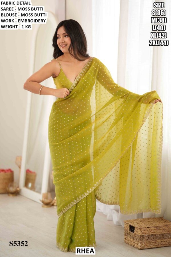 Elegant Party Wear Saree With Designer Border
