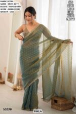 Elegant Party Wear Saree With Designer Border